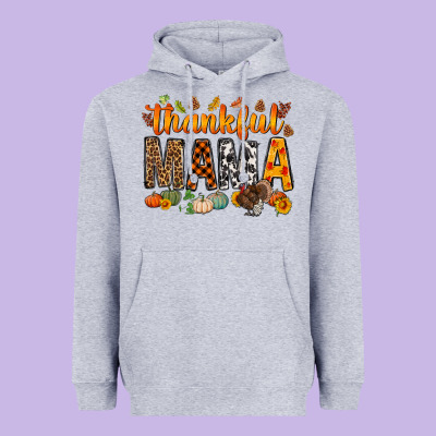 Thankful Mama Bbs Heavyweight Hoodie Designed By Bundleandbundleshop