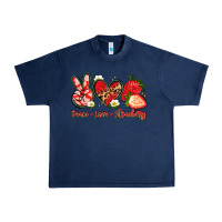 Peace Love Strawberry Urban Heavy Tee | Teevron