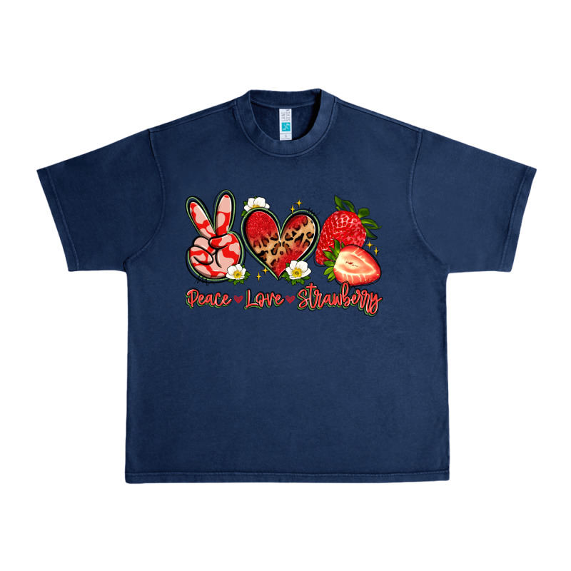 Peace Love Strawberry Urban Heavy Tee by Artiststas | Teevron