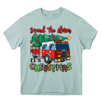 Arona sound the alarm its christmas fire truck Heavy Core Tee - MaliasSmallBusiness
