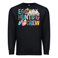 Black Egg Hunting Crew Easter Premium Sweatshirt - BundleAndBundleShop