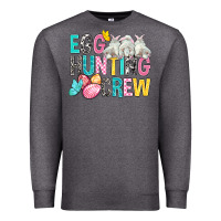 Charcoal Heather Egg Hunting Crew Easter Premium Sweatshirt - BundleAndBundleShop