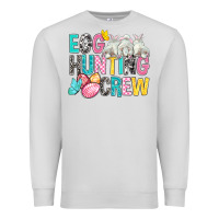 Dove Grey Egg Hunting Crew Easter Premium Sweatshirt - BundleAndBundleShop