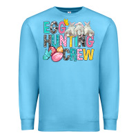 Ocean Blue Egg Hunting Crew Easter Premium Sweatshirt - BundleAndBundleShop
