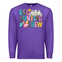 Purple Egg Hunting Crew Easter Premium Sweatshirt - BundleAndBundleShop