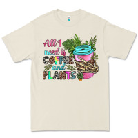 Bone all i need is coffee and plants Premium Tee - texasbilliewilder