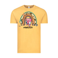 Vintage Mustard nurse life rainbow Vintage Tee - JahusDesignShop