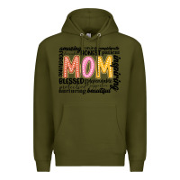 Army Green mom Premium Hoodie - JahusDesignShop