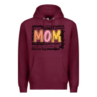 Burgundy mom Premium Hoodie - JahusDesignShop