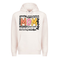 Pale Pink mom Premium Hoodie - JahusDesignShop