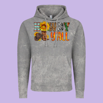 Howdy Y All Vintage Hoodie Designed By Hra Design Shop
