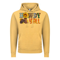 Vintage Mustard howdy y all Vintage Hoodie - HRA Design Shop