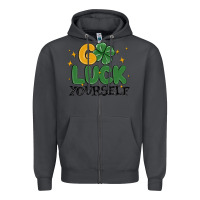 Smoke go luck yourself Zipper Hoodie - MaliasSmallBusiness