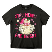Asphalt stay merry and bright Heavy Core Tee - MaliasSmallBusiness