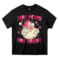 Black stay merry and bright Heavy Core Tee - MaliasSmallBusiness