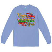 Colony Blue happy crawdi gras with crawfish Long Sleeve Tee - Artiststas
