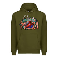 Army Green Cheer Mom Premium Hoodie - Bettercallsaul