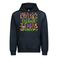 Navy Loissez les bon temps rouler Urban Hoodie - HowdyJamesFarm