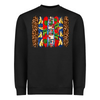 Black dominican republic brushstrokes Heavyweight Sweatshirt - AdoDesignShop