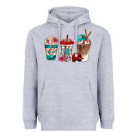 Heather Grey western baseball coffee cups bbs Heavyweight Hoodie - BundleAndBundleShop