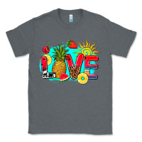 Charcoal Heather love summer fruit and sun Classic Tee - AdoDesignShop
