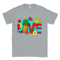 Heather Grey love summer fruit and sun Classic Tee - AdoDesignShop