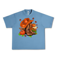 Pebble Blue fall pumpkins  cowgirl  and roses Urban Heavy Tee - AdoDesignShop