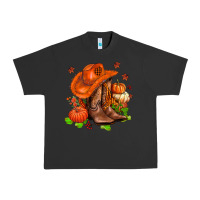 Pigment Black fall pumpkins  cowgirl  and roses Urban Heavy Tee - AdoDesignShop