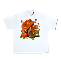 White fall pumpkins  cowgirl  and roses Urban Heavy Tee - AdoDesignShop