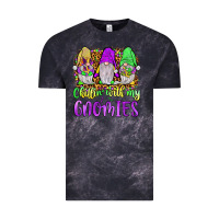 Cloud Black mardi gras chillin' with my gnomies Vintage Tee - JahusDesignShop