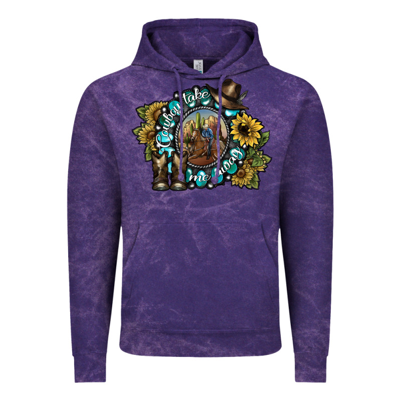 Cowboy Take Me Away 2 Vintage Hoodie by SublimationCraftShop | Teevron
