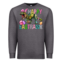 Charcoal Heather Happy Eastrawr Easter Premium Sweatshirt - BundleAndBundleShop