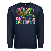Navy Happy Eastrawr Easter Premium Sweatshirt - BundleAndBundleShop