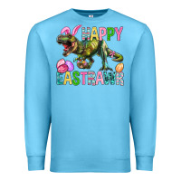 Ocean Blue Happy Eastrawr Easter Premium Sweatshirt - BundleAndBundleShop