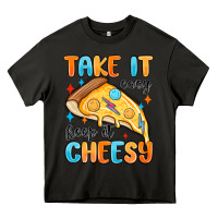 Asphalt take it easy keep it cheesy Heavy Core Tee - MaliasSmallBusiness