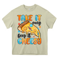 Mossy take it easy keep it cheesy Heavy Core Tee - MaliasSmallBusiness