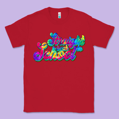 Straight Back To School Classic Tee Designed By Jahusdesignshop