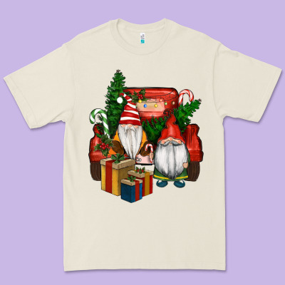 Premium Tee Christmas Truck And Gnome