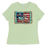 Matcha flag cactus horseshoe Ladies Tee - AdoDesignShop
