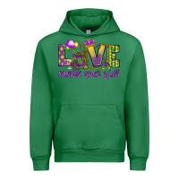 Emerald Love Mardi Gras Y'all Urban Hoodie - HowdyJamesFarm