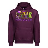 Mauve Wine Love Mardi Gras Y'all Urban Hoodie - HowdyJamesFarm