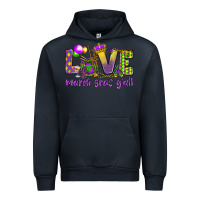 Navy Love Mardi Gras Y'all Urban Hoodie - HowdyJamesFarm