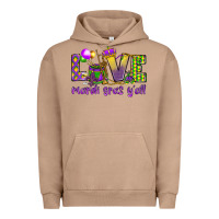 Pigment Burro Love Mardi Gras Y'all Urban Hoodie - HowdyJamesFarm