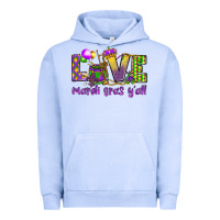 Pigment Grape Ice Love Mardi Gras Y'all Urban Hoodie - HowdyJamesFarm