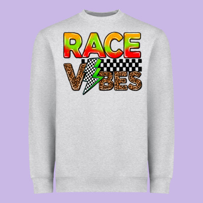 Race Vibes Heavyweight Sweatshirt Designed By Adodesignshop