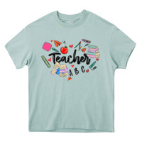 Arona teacher heart Heavy Core Tee - MaliasSmallBusiness