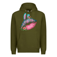 Army Green Eared Turquoise Pink Easter Lips Premium Hoodie - Bettercallsaul