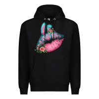 Black Eared Turquoise Pink Easter Lips Premium Hoodie - Bettercallsaul