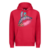 Cardinal Eared Turquoise Pink Easter Lips Premium Hoodie - Bettercallsaul