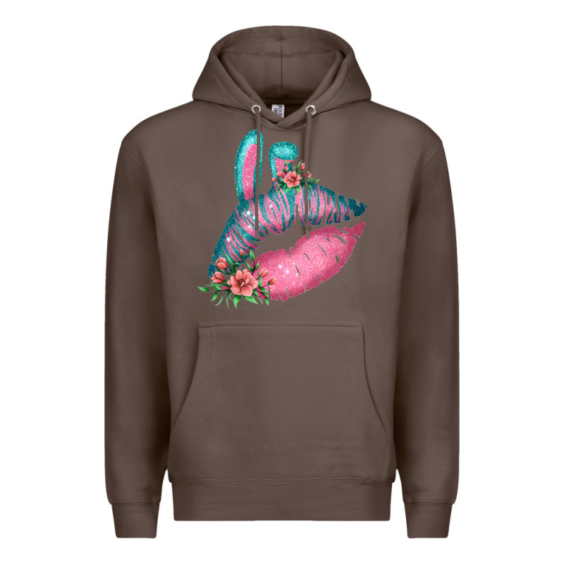 Eared Turquoise Pink Easter Lips Premium Hoodie by Bettercallsaul | Teevron